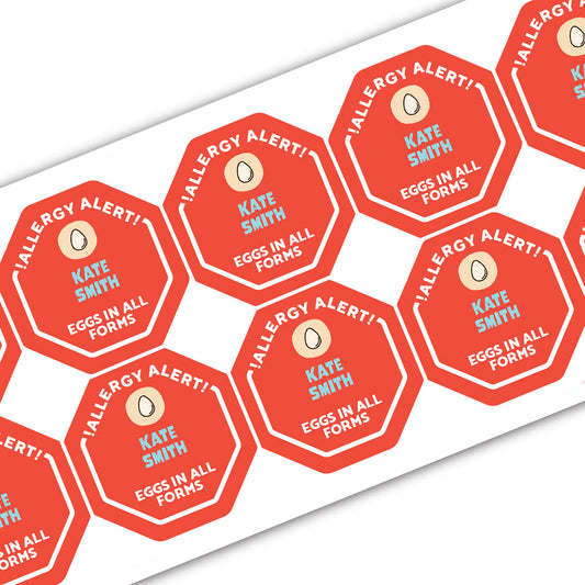 Allergy Labels - Label Land