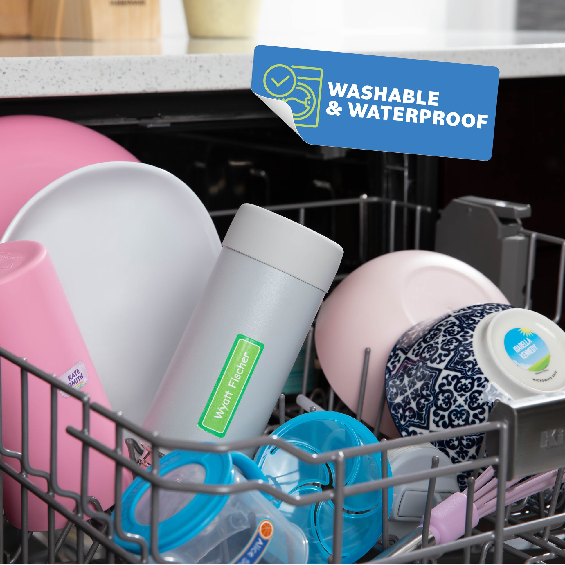 Waterproof Medium Stickers - Label Land