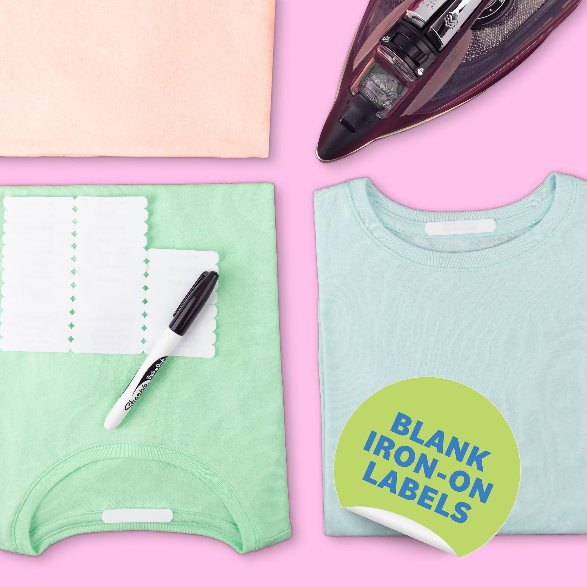 Writable Iron-On Labels + Permanent Laundry Marker - Label Land