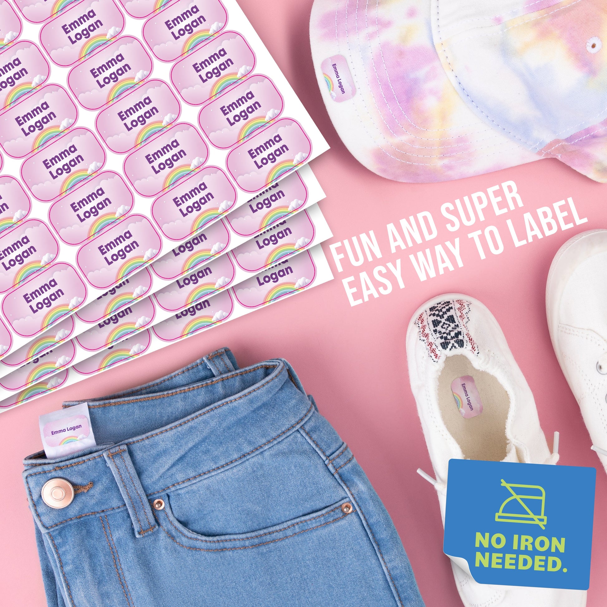 Color Stick N' Wear® Labels - Label Land