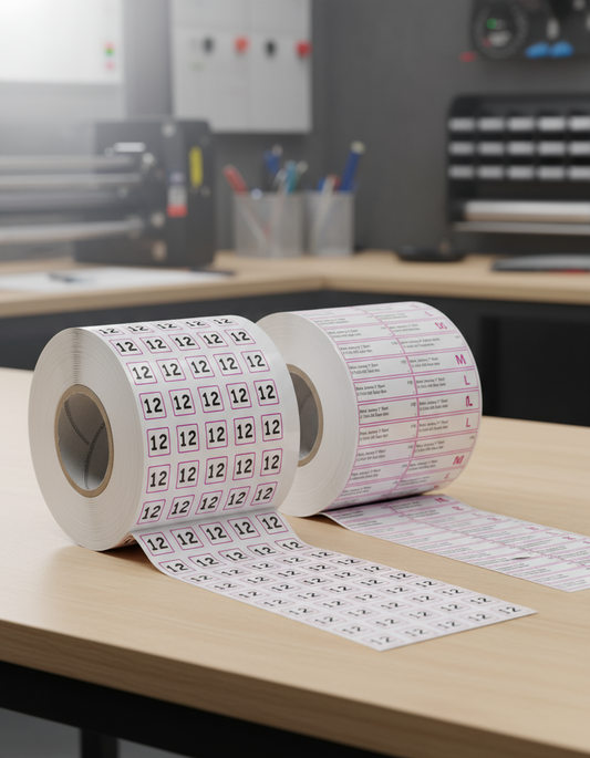 Numbered Inventory Clothing Labels