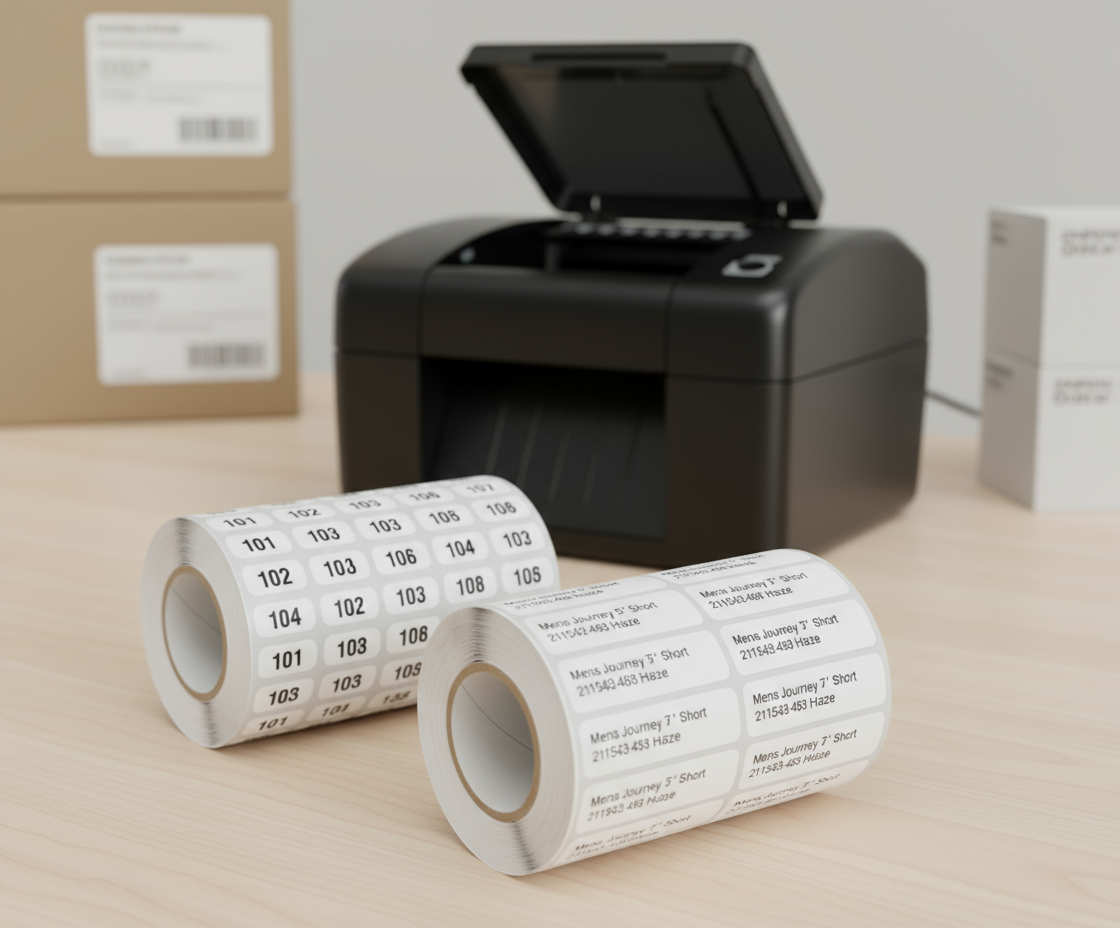 Numbered Inventory Clothing Labels