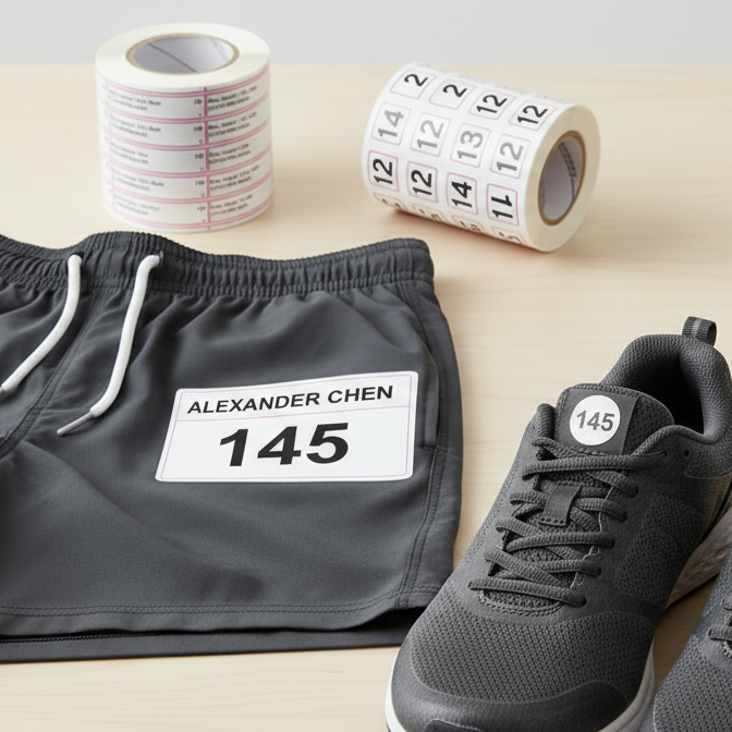 Numbered Inventory Clothing Labels