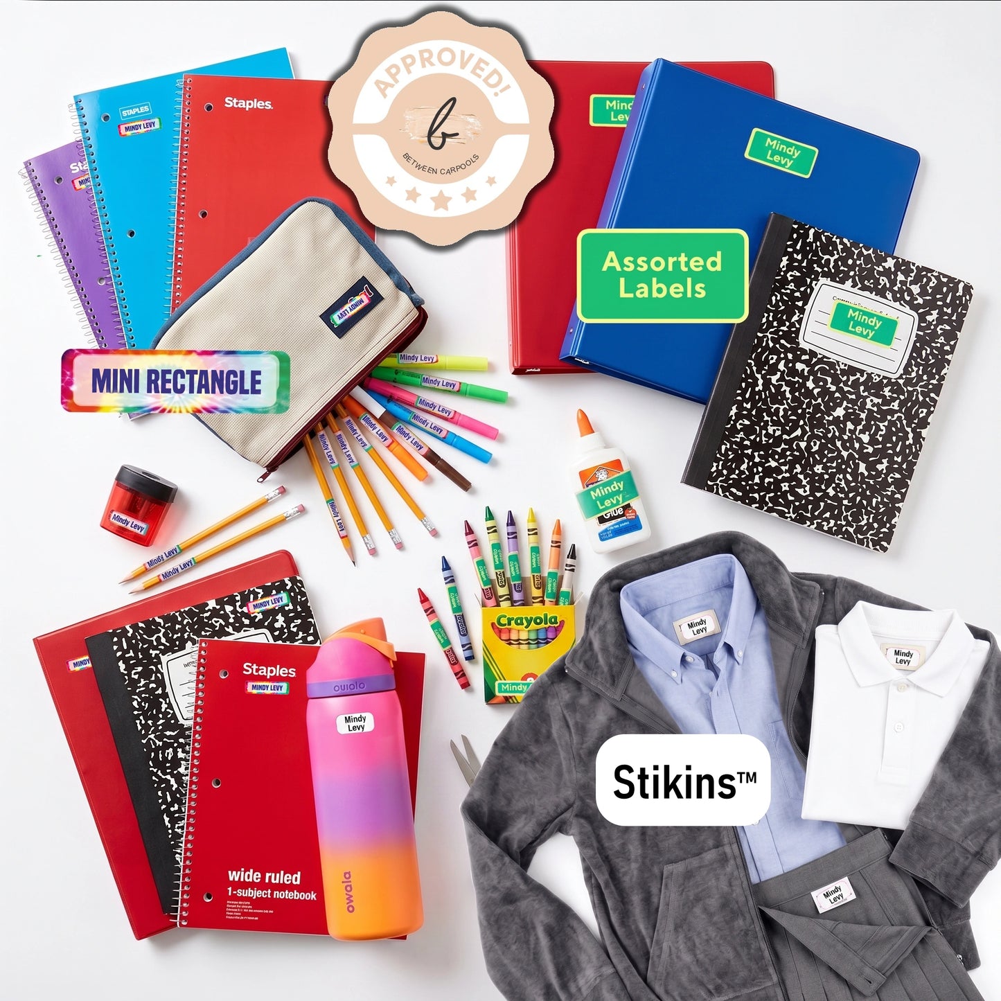 🎒 NEW Family School Label Pack