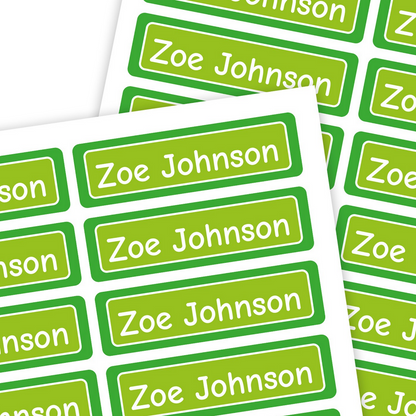 Medium Rectangle Name Labels | Border - Label Land