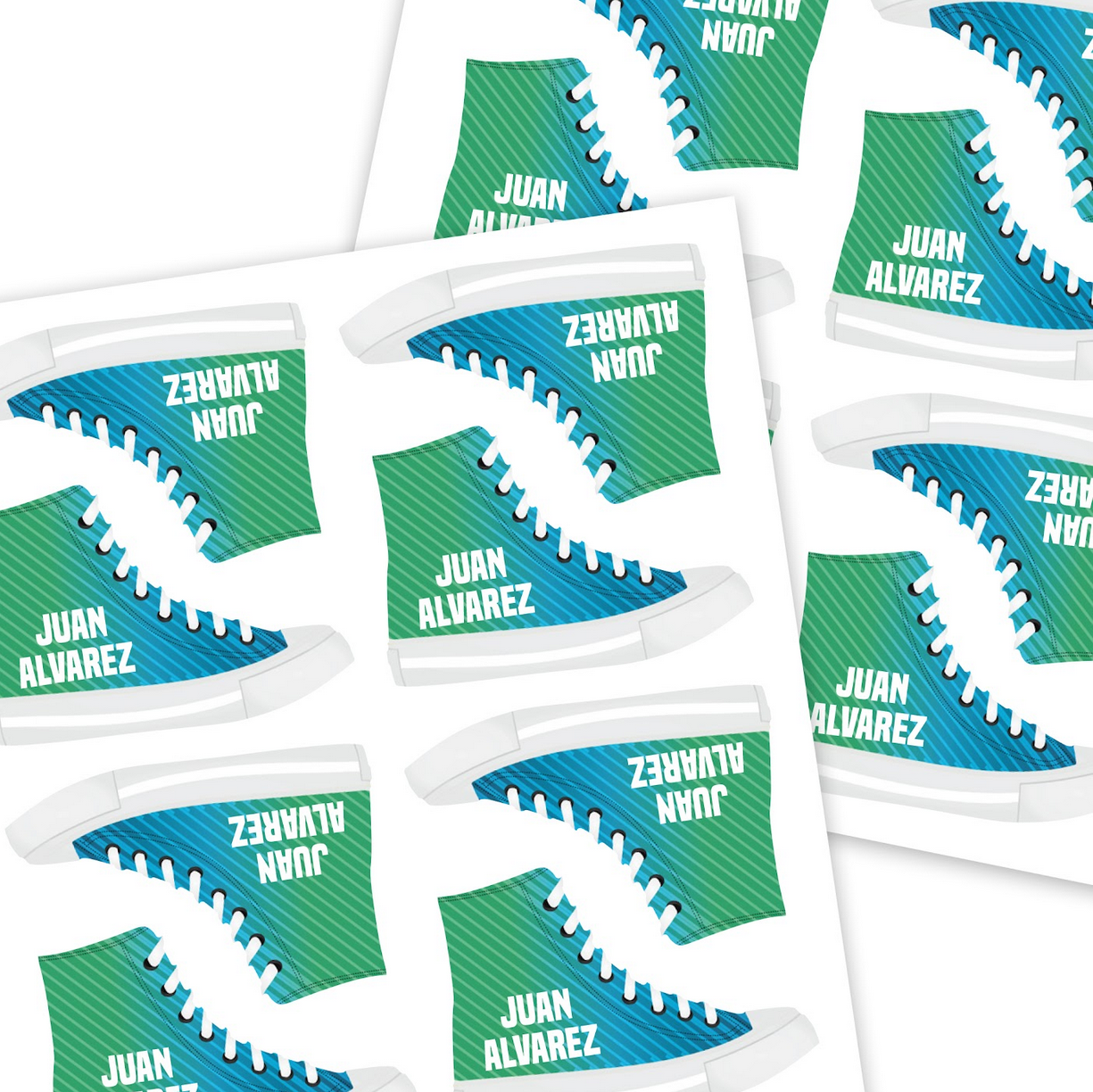 Shoe Labels | Gradient | Label Land