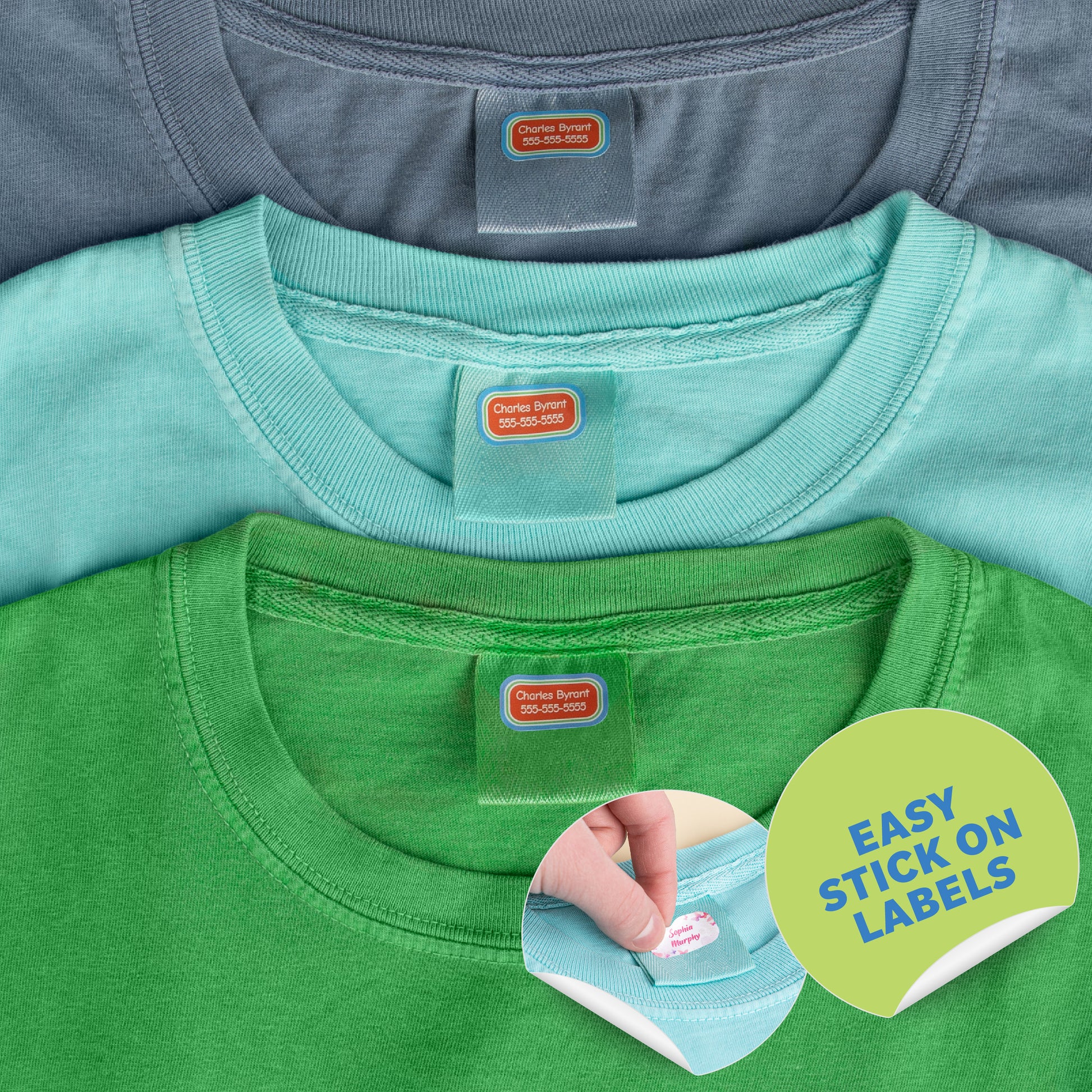 Color Stick N' Wear® Labels - Label Land