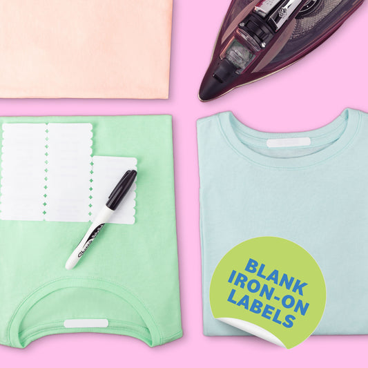 Writable Iron-On Labels + Permanent Laundry Marker - Label Land