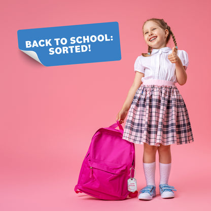 back to school bag tags