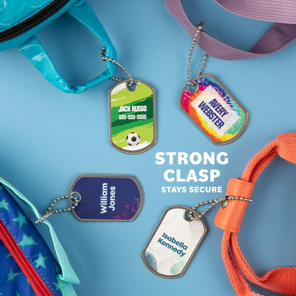 strong clasp bag tags