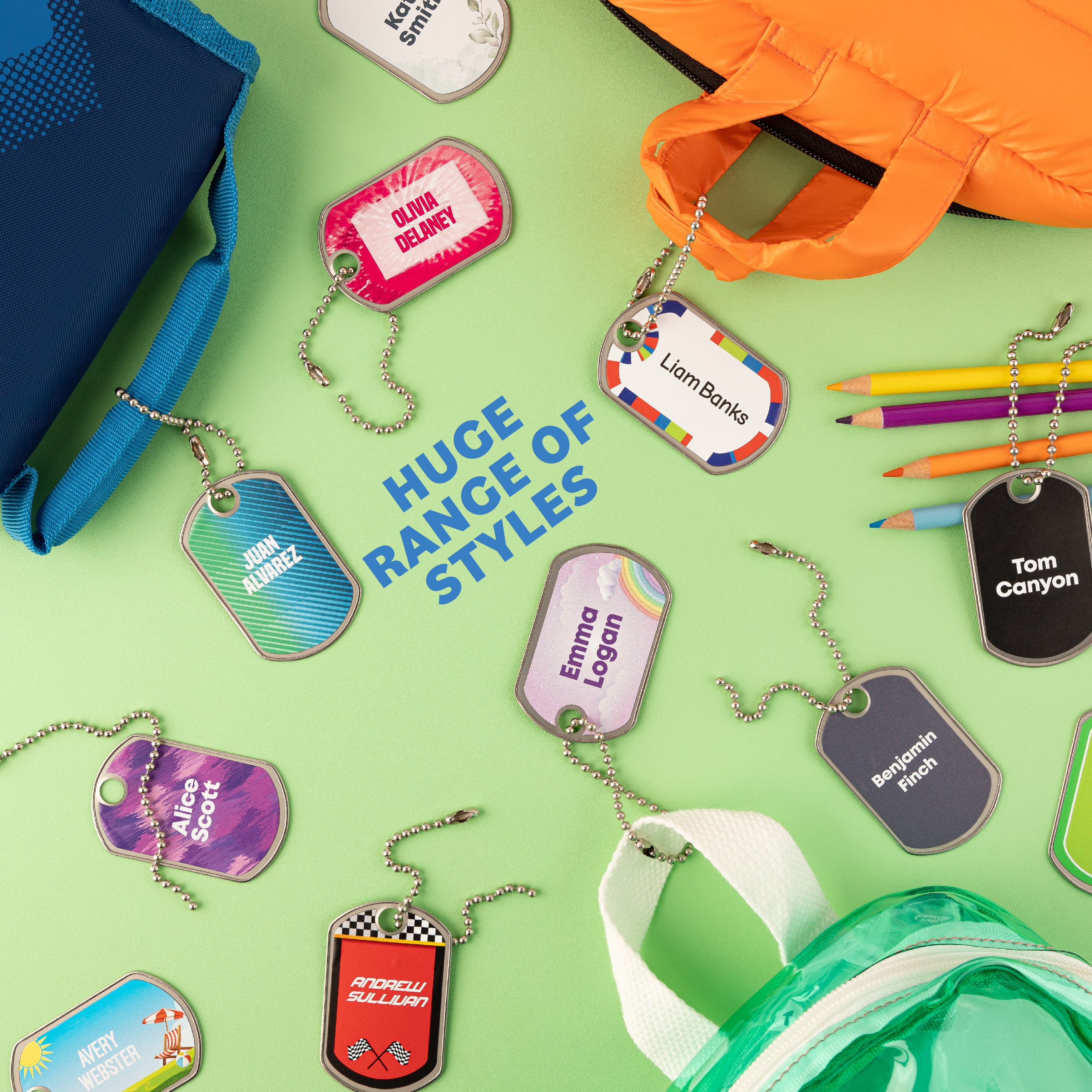 Personalized Bag Tags Luggage Backpack Name Tags Label Land