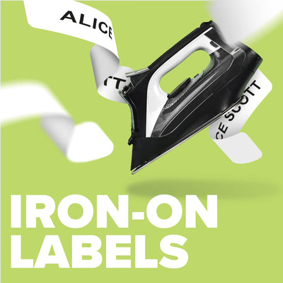 Iron on label options