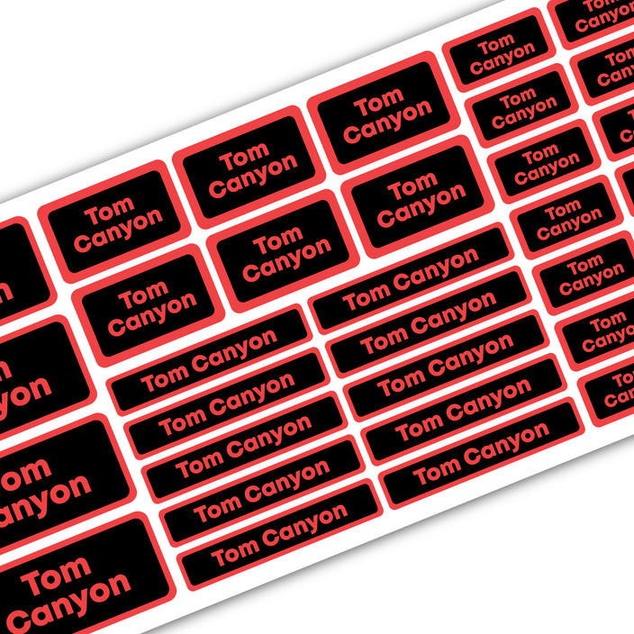 Assorted Name Labels - back to school