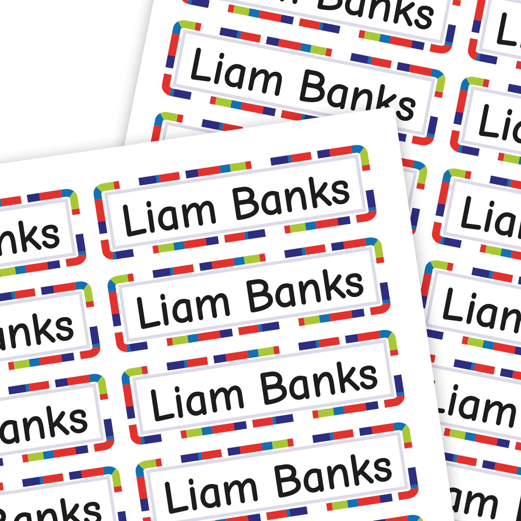 Rectangle Name Labels | Stripes