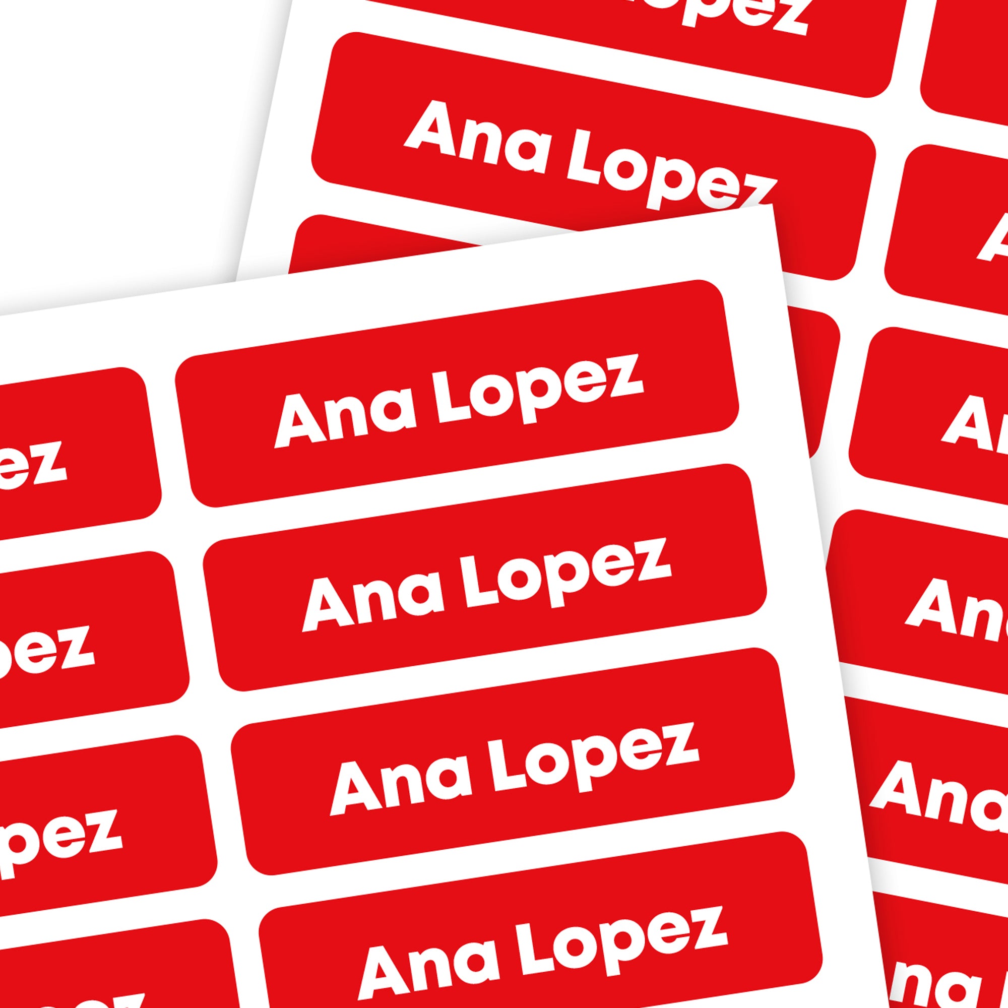 Rectangle Name Labels | Solid